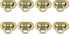 Turn Lock Clasp, 30mm x 15mm Zinc Alloy Purse Closure Twist Buckle for DIY Handbag Wallet Crafts Making 8Pcs(Bronze Tone)