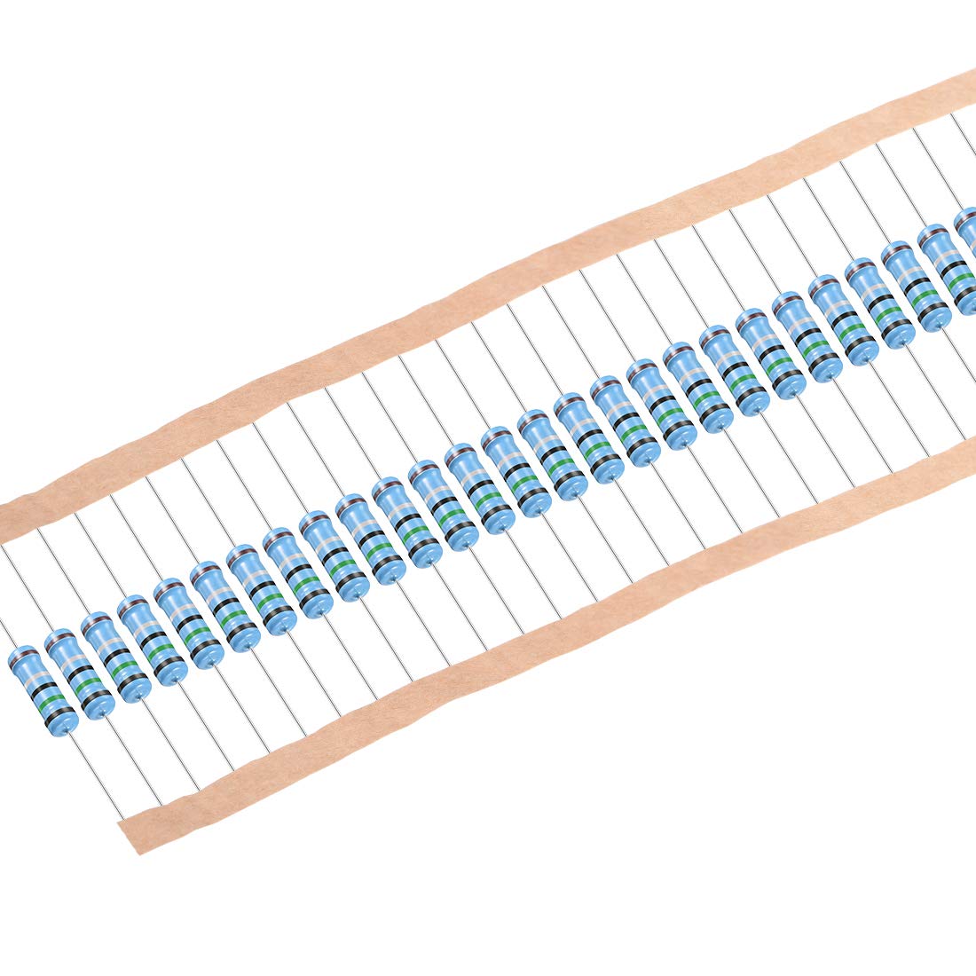 30Pcs 0.5 Ohm Resistor, 2W 1% Tolerance Metal Film Resistors, Lead, 5 Bands for DIY Electronic Projects and Experiments