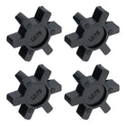 4pcs L075 Jaw Coupling Insert, Flexible Solid Type NBR Rubber Jaw Coupling Center Inserts for L Jaw Coupling L-Jaw Coupler Set, Black