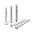 25 pcs #4-40x3/4 inches Machine Screws Phillips Pan Cross Head Screws Fasteners Bolts 304 Stainless Steel Silver for Wall Socket,House Repairs