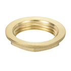 G3/4 Pipe Fitting Hex Flange Lock Nut Locknut Female Threaded Fastening Thin Nut for Plumbing, Brass 1Pcs