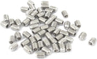M3x4mm Metric 304 Stainless Steel Hex Socket Set Cap Point Grub Screws Silver Tone for Towel Rack Door Knob 50pcs
