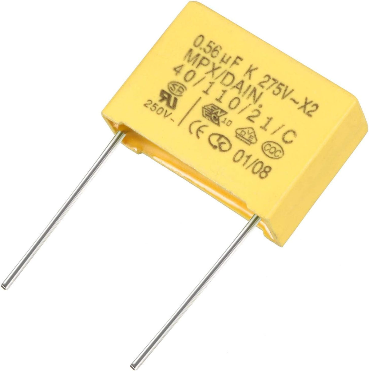 Safety Capacitors Polypropylene Film 0.56uF 275VAC X2 MKP 5 Pcs