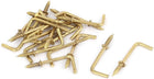 39mm x 14mm L Shaped Shoulder Screw Dresser Dress Cup Hook Hanging Hanger 20PCS