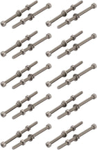 20pcs M4x60mm 304 Stainless Steel Knurled Hex Socket Head Bolts Nuts w Washers