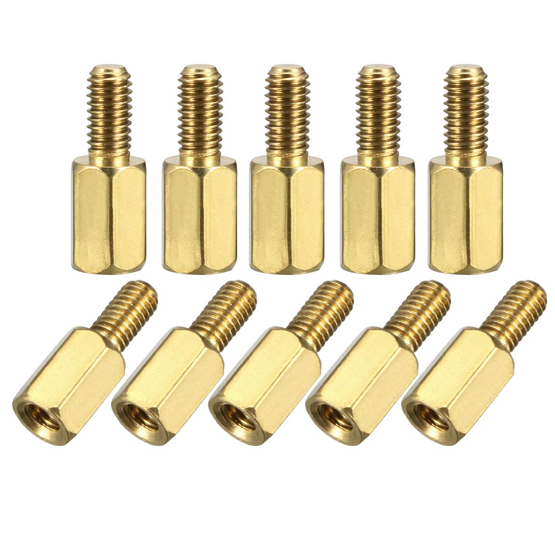 M3x7mm+6mm Male-Female Brass Hex PCB Motherboard Spacer Standoff for FPV Drone Quadcopter, Computer & Circuit Board 100pcs