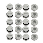 20pcs GLW-PG9 Nylon Threaded Cable Gland Cap Round Screw-in Cover Gray w Washer