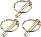 Linch Pin with Ring - 8mm x 41mm Trailer Pins Assortment Kit for Boat Kayak Canoe Trailer Tractor Trolley Horsebox 3Pcs