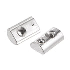 M3 T Slot Nuts Roll in Spring T-nut with Ball Carbon Steel for 2020 Series Aluminum Extrusion Profile Rail with 6mm Slot 15Pcs