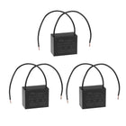Ceiling Fan Capacitor CBB61 24uF 250V AC 2 Wires Metallized Polypropylene Film Capacitor 48x38x26mm for Electric Fan Pump Motor Generator 3Pcs
