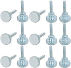M3x14mm Carbon Steel Flat Knurled Head Fully Threaded Thumb Screw Bolt 15pcs