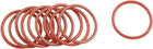 10 Pcs 28mm OD 2mm Thickness Dark Red Silicone O Rings Oil Seals Gasket