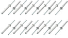 20 Pcs 5mm x 40mm Aluminum/Steel Open End Blind Rivets