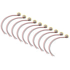 10 Pcs Piezo Discs 12mm Acoustic Pickup Transducer Ceramic Leads Trigger Buzzer Drum Guitar