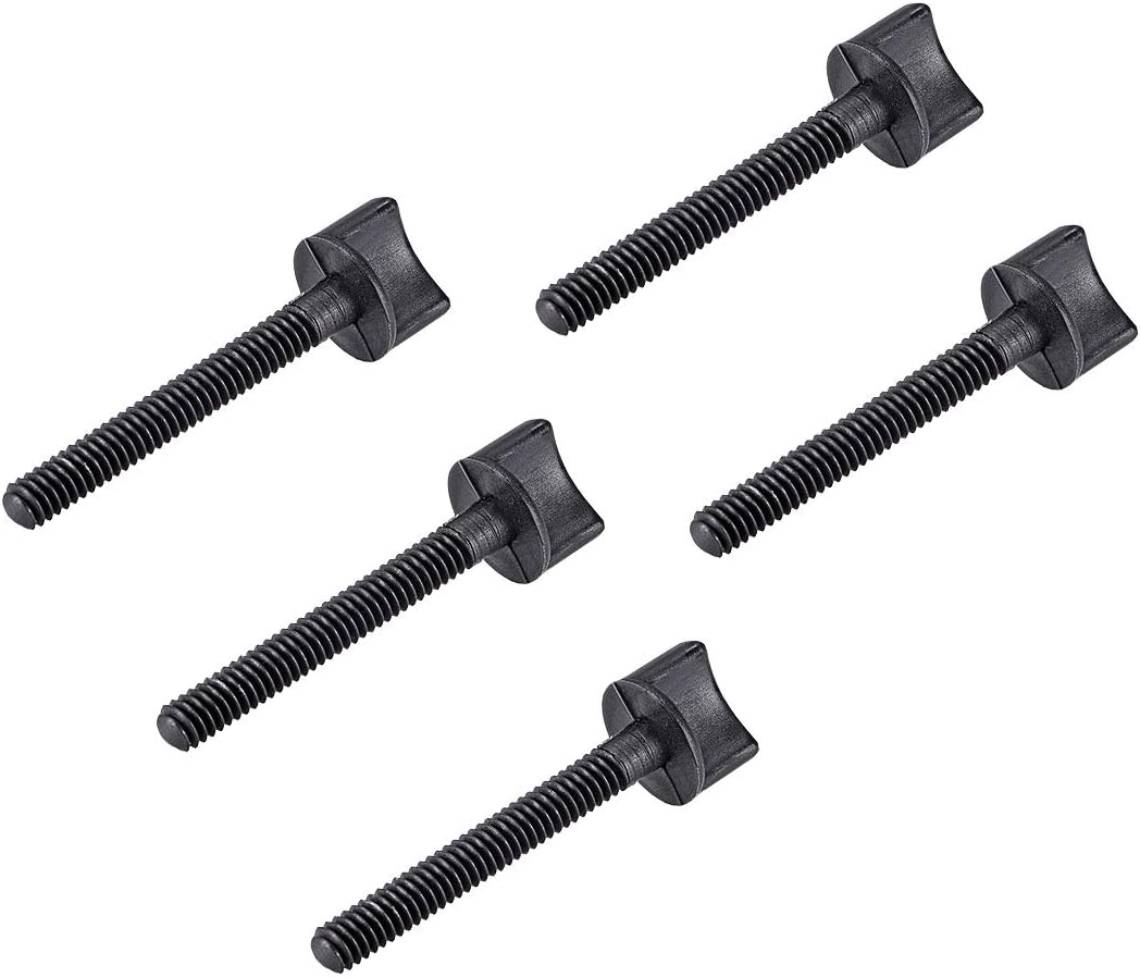 1/4" x 2 Inches Thumb Screw Bolt Hand Driven Spade Plastic Screws British Standard Thread for RC Model Aircraft 5 Pcs