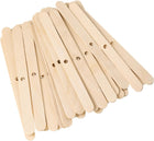 100PCs Single-Hole Wooden Candle Wick Holders 4.5 Inch Wick Bars Centering Devices Wick Holders for DIY Candle Making
