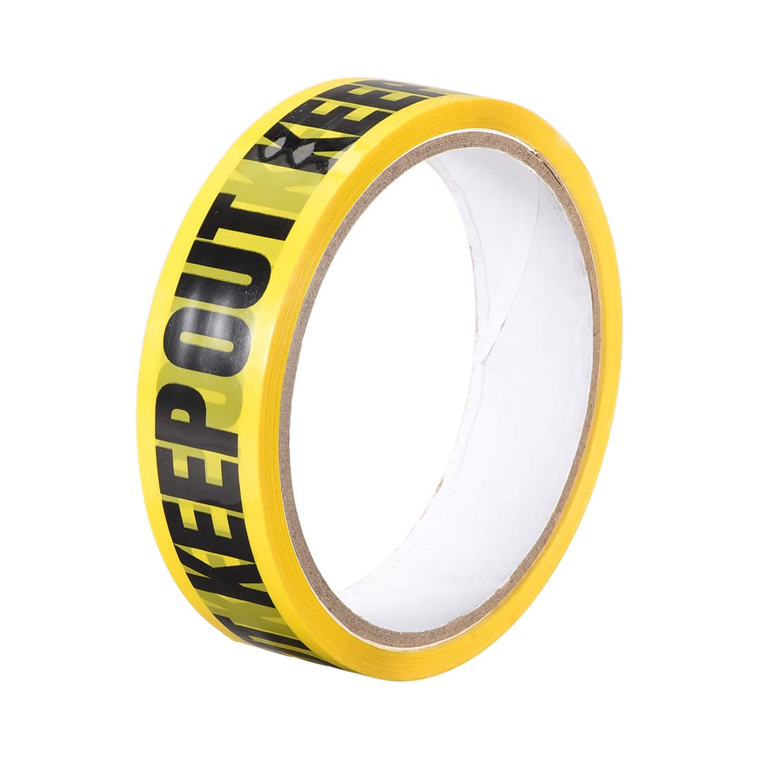 Caution Warning Stripe Sticker Adhesive Tape Keep Out Marking, 82 Ft x 1 Inch(LxW), Yellow Black for Workplace Wet Floor Caution
