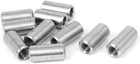 a16050300ux0578 M8x1.25mm Threaded Sleeve Rod Bar 304 Stainless Steel Round Connector Nuts 10pcs