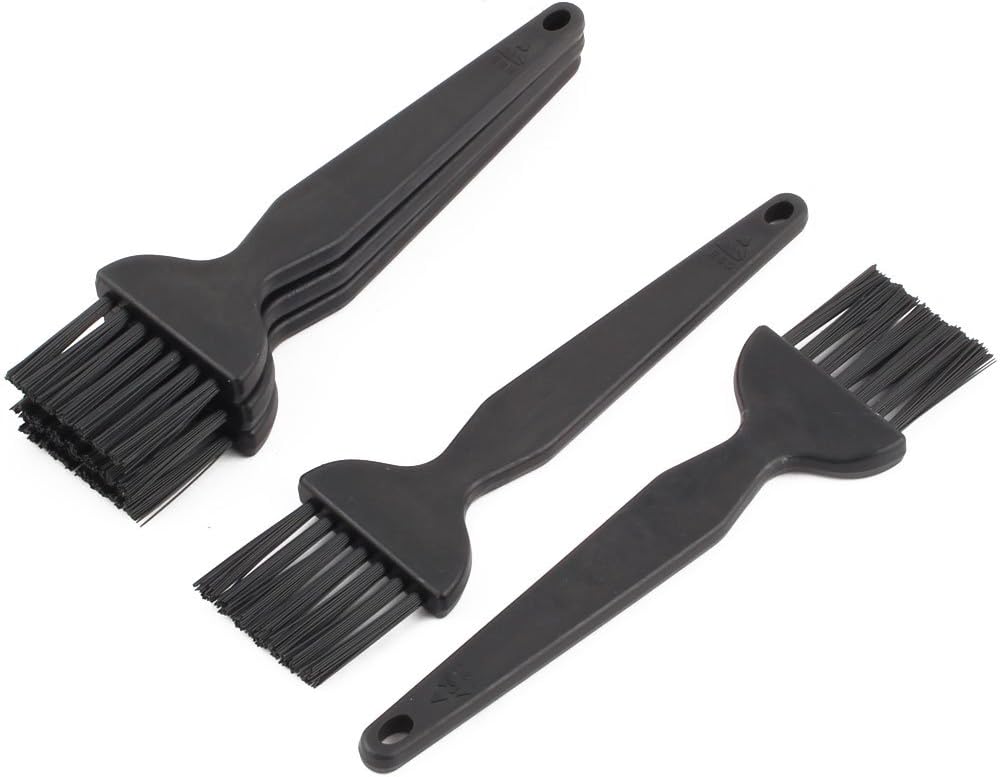 Plastic Flat Handle Anti Static ESD PCB Circuit Board Cleaning Brush 5pcs Black