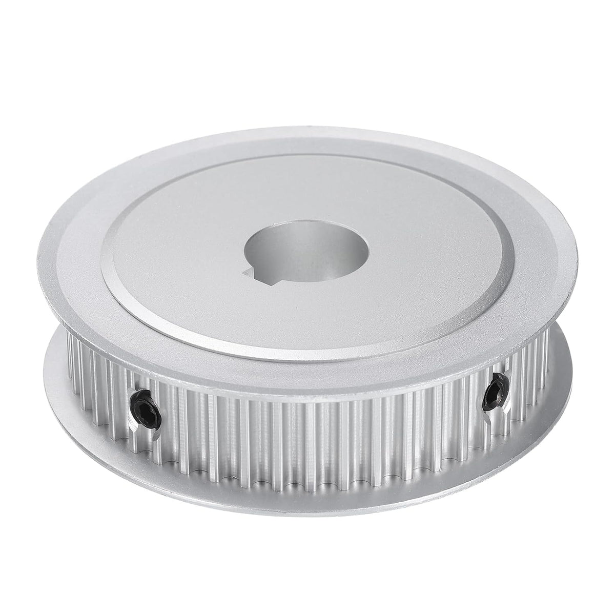 5M-48T-5/8B Timing Belt Pulley 5/8" Bore, 48 Teeth Aluminum Alloy Synchronous Wheel with Keyway, Pitch 5mm Tooth for 15mm Width Belt