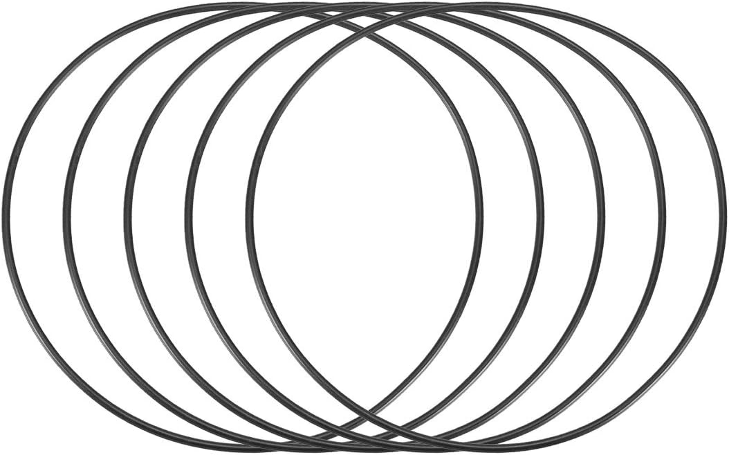 Nitrile Rubber O-Rings 85mm OD 82mm ID 1.5mm Width, Metric Buna-N Sealing Gasket, Pack of 5