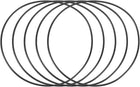 Nitrile Rubber O-Rings 85mm OD 82mm ID 1.5mm Width, Metric Buna-N Sealing Gasket, Pack of 5