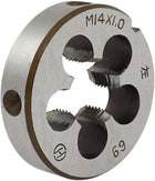 M14 x 1mm Metric Left Hand 38mm OD Round Threading Die Fine Teeth Thread Cutting Tool Left Thread