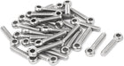 M6 x 30mm 304 Stainless Steel Machine Shoulder Lift Eye Bolt Rigging 30pcs