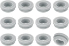 12Pcs Rubber Grommets, Mount Dia 14mm ID 10.5mm Snap Firewall Hole Plug, Anti-Scratch Hole Cover Plug for Electrical Box Cable Wiring, Gray