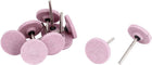 3mm Dia Mounted Shank 3 x 25mm Sanding Grinding Wheel Discs Pink 10PCS