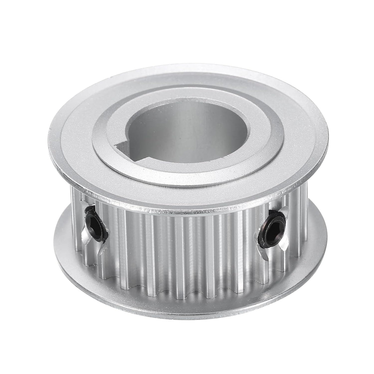 5M-25T-3/4B Timing Belt Pulley 3/4" Bore, 25 Teeth Aluminum Alloy Synchronous Wheel with Keyway, Pitch 5mm Tooth for 15mm Width Belt