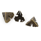 Corner Braces Angle Brackets 22mm x 22mm x 22mm 10 Pcs Bronze Tone