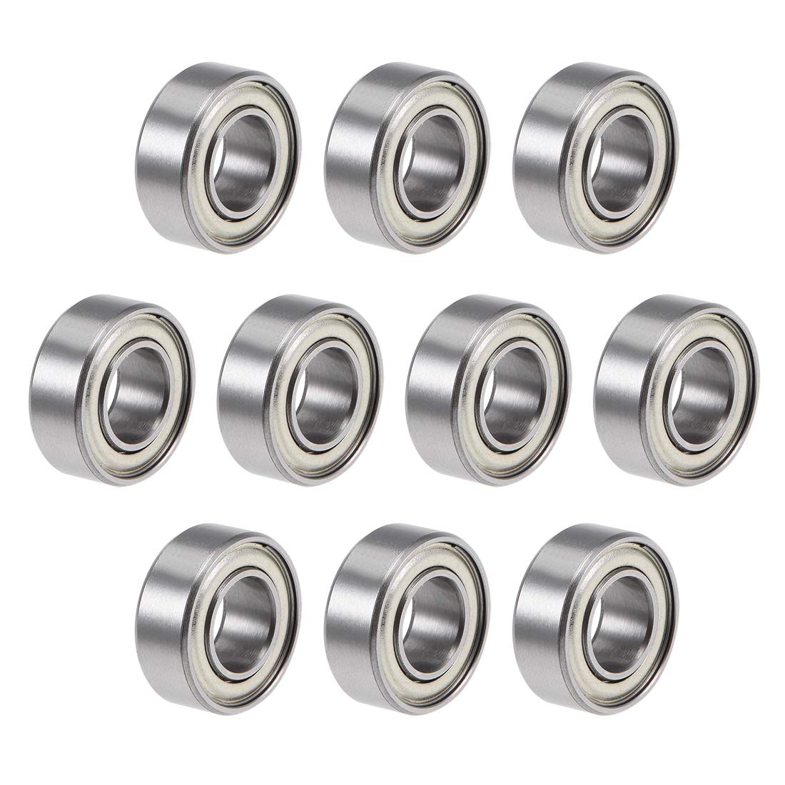 R188ZZ Deep Groove Ball Bearings Z2 1/4 Inch x 1/2 Inch x 3/16 Inch Double Shielded Chrome Steel Skateboard Bearings Sealed Industrial Bearings10pcs