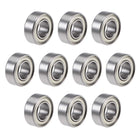 R188ZZ Deep Groove Ball Bearings Z2 1/4 Inch x 1/2 Inch x 3/16 Inch Double Shielded Chrome Steel Skateboard Bearings Sealed Industrial Bearings10pcs