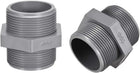 Pipe Fittings Connector G1-1/2 Male Thread Adapter Plastic Hex Nipple 6pcs