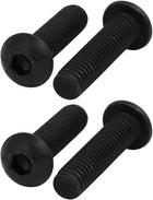 4pcs M8x30mm 10.9 Grade Button Head Hex Socket Left Hand Thread Screw Bolt