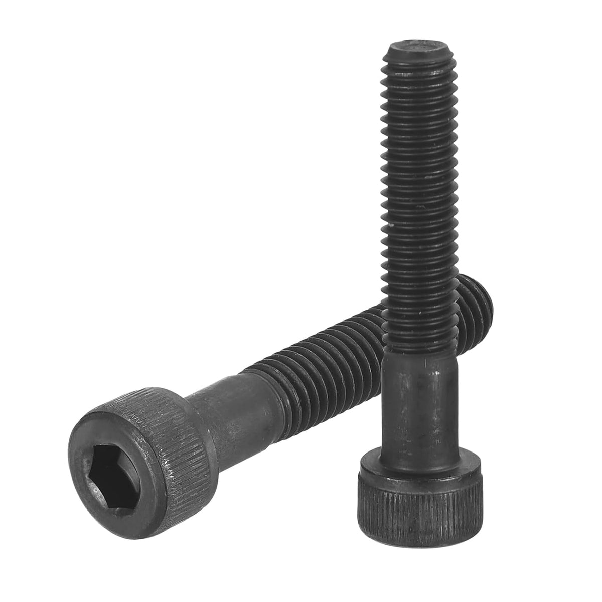 Hex Socket Bolts (M8-1.25x40), Grade 12.9 Carbon Steel Hex Socket Drive Screws, Black, 20Pcs