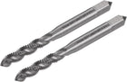 Spiral Flute Taps, 12-28 UNF 2B High Speed Steel (HSS) Uncoated Machine Thread Milling Threading Screw Tap 3 Flutes Tapping Tool 2pcs