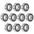 6203-2RS Deep Groove Ball Bearing 17x40x12mm Double Sealed Chrome Steel Bearings 10-Pack