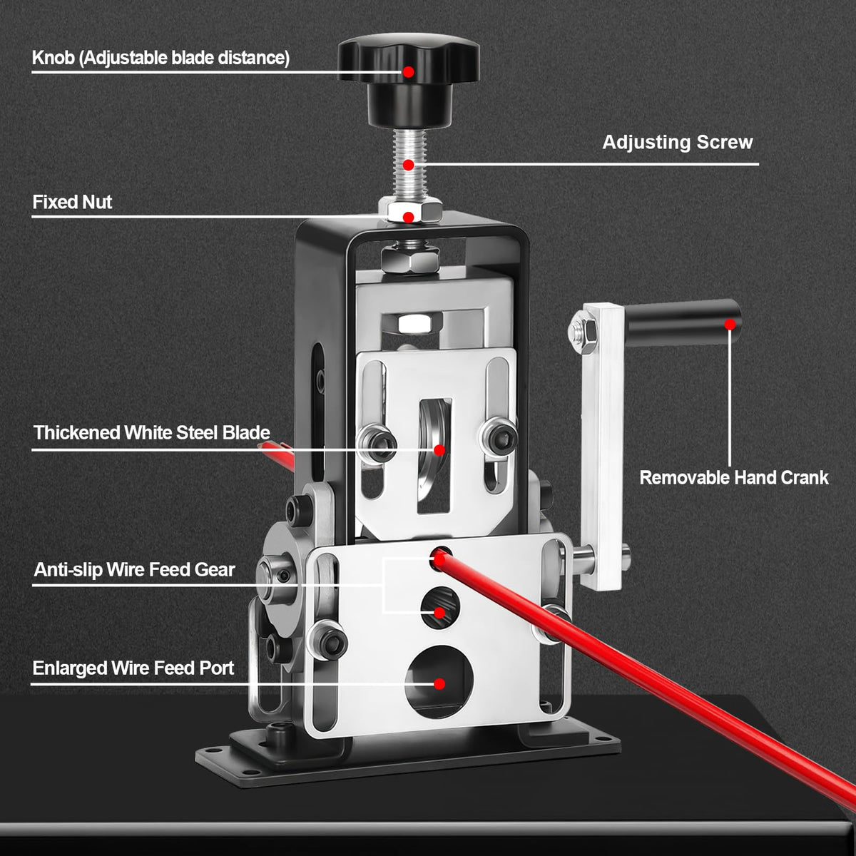 LinkMejor Machine de Déguisement de Fil Manuel, Section de Fil 0.06"-1"