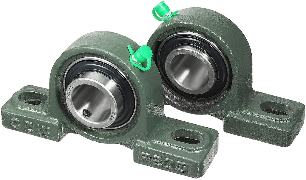 2pcs Self-Alignment Pillow Block Bearing UCP205 25mm Mounted Bear
