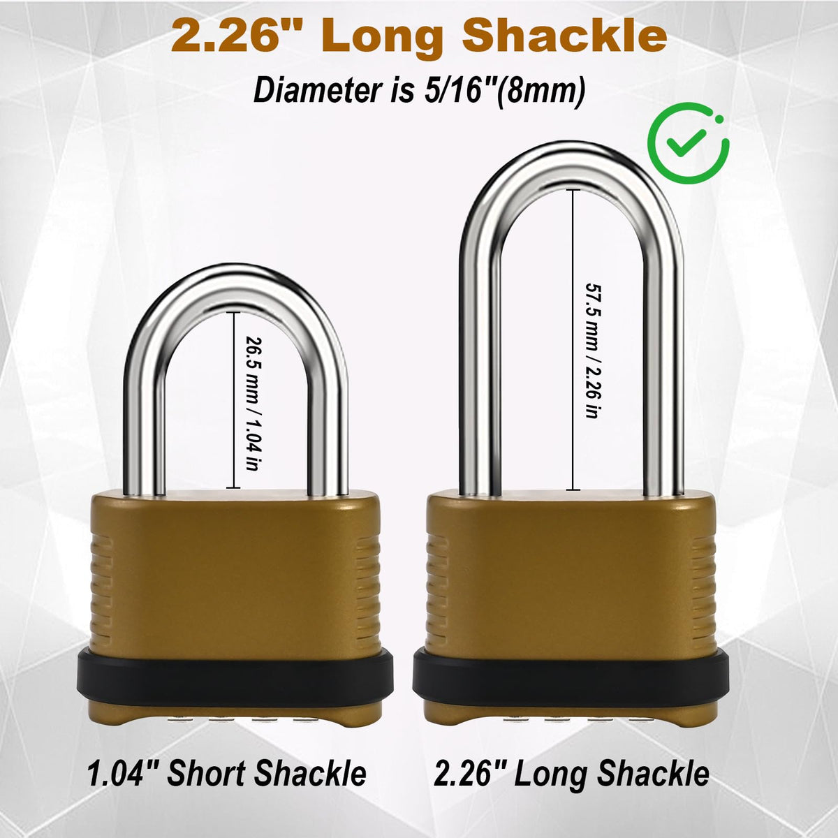 2pcs Verrous de combinaison robustes, Verrou à combinaison étanche