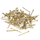 Small Tiny Brass Nails 1.2x20mm for DIY Decorative Pictures Wooden Boxes Household Accessories 100pcs