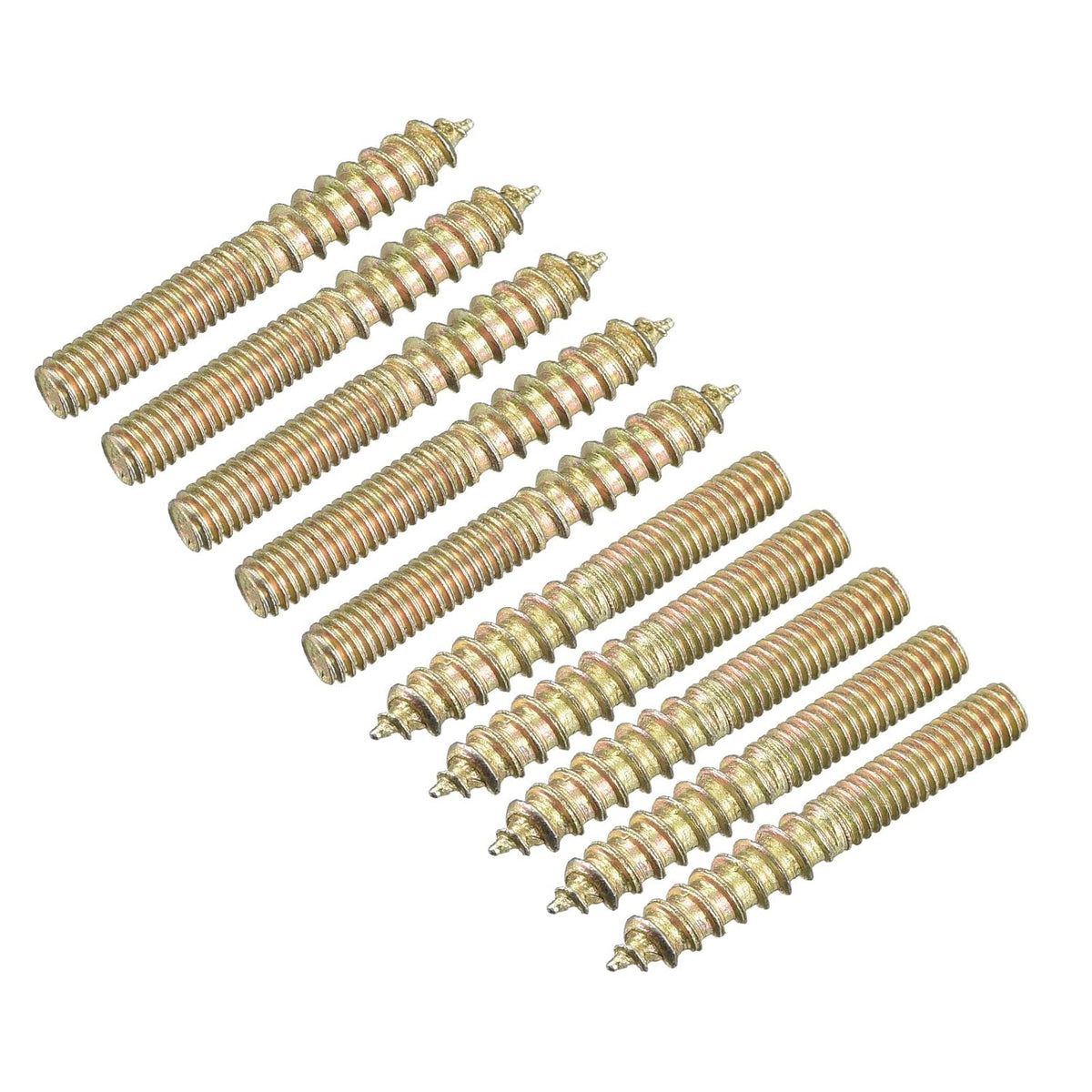 M4x30mm Hanger Bolts, 24pcs Double Ended Thread Dowel Screws for Wood Furniture Connecting