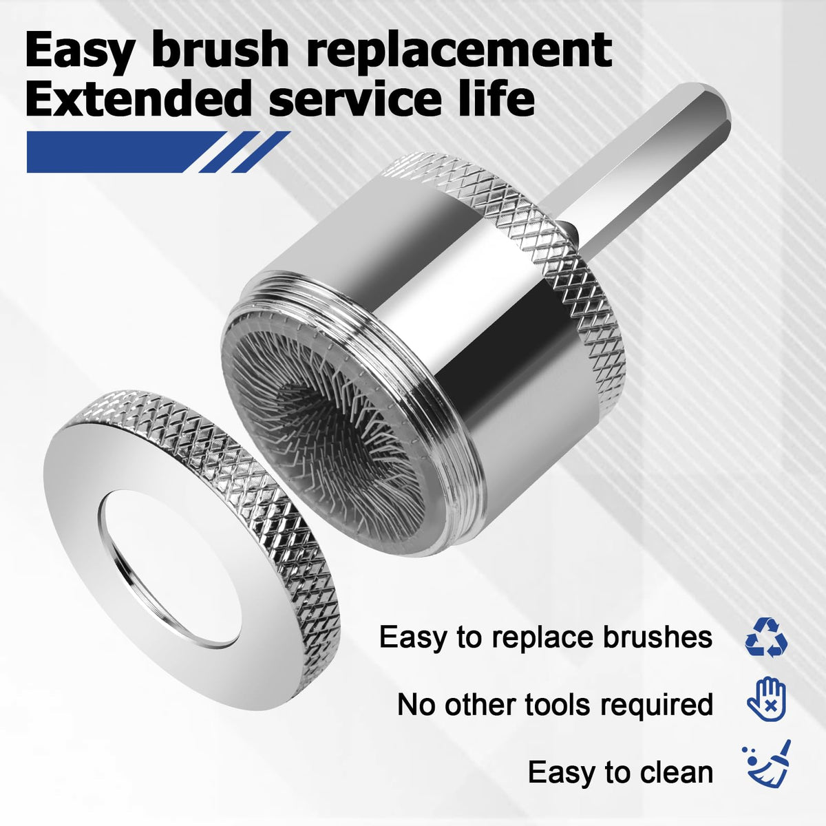 1/2" 3/4" 1" Tuyau en cuivre nettoyeur perçage accessoire, lames remplaçables