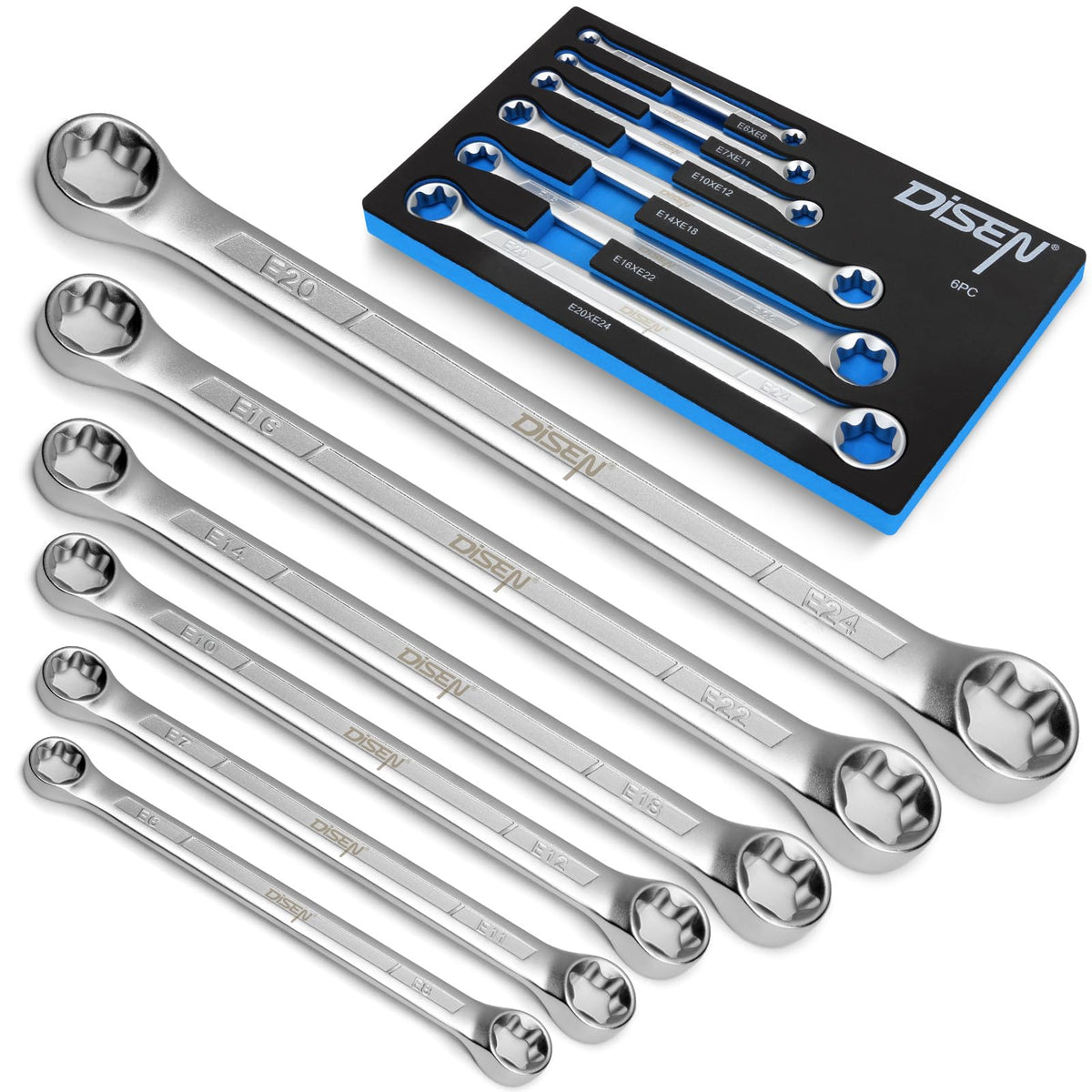 LinkMejor 6-Piece E-Torx Cheie Set Dublu Capăt Cheie Set
