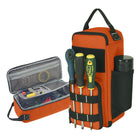 12.6" Heavy Duty Small Tool Bag Pouch for Men with Multiple Pockets,Orange