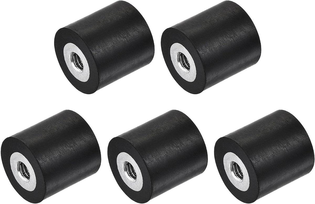 M4 Rubber Mounts, 5pcs Female/Female Shock Absorber, for Motor Generator Compressor Garage Reverse Pump Impact Air Generator Bobbins, D15mmxH15mm