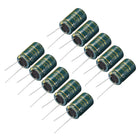 Aluminum Radial Electrolytic Capacitor Low ESR Green with 2200UF 35V 105 Celsius Life 3000H 16 x 26 mm High Ripple Current,Low Impedance 10pcs