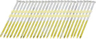 500Pcs 21 Degree 0.131" x 3-1/2" Framing Nails, Galvanized Carbon Steel Plastic Collated Nails for Furniture/Constructions, Color Zinc